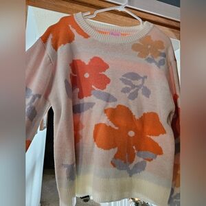 Floral Patterned Sweater